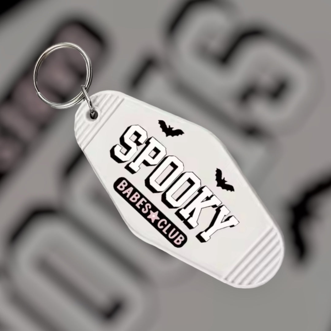 Motel Keychain | Spooky Babes Club I Retro Keychain I