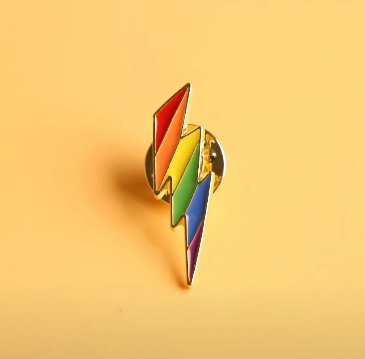 Rainbow Lightning Pin