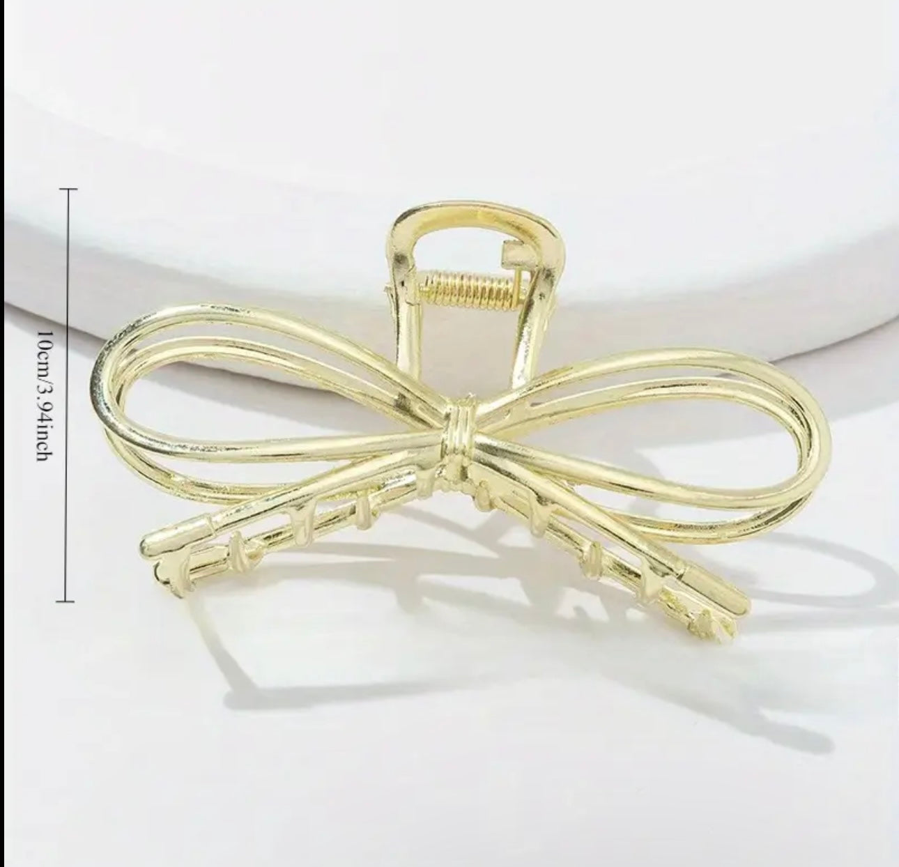 Gold Bow Hairclip
