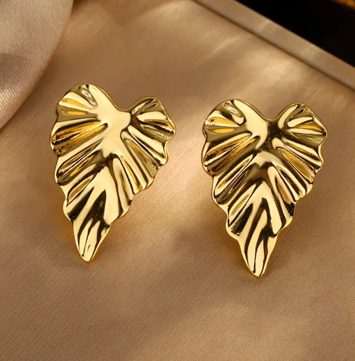 Monstera Leaf Stud Earrings