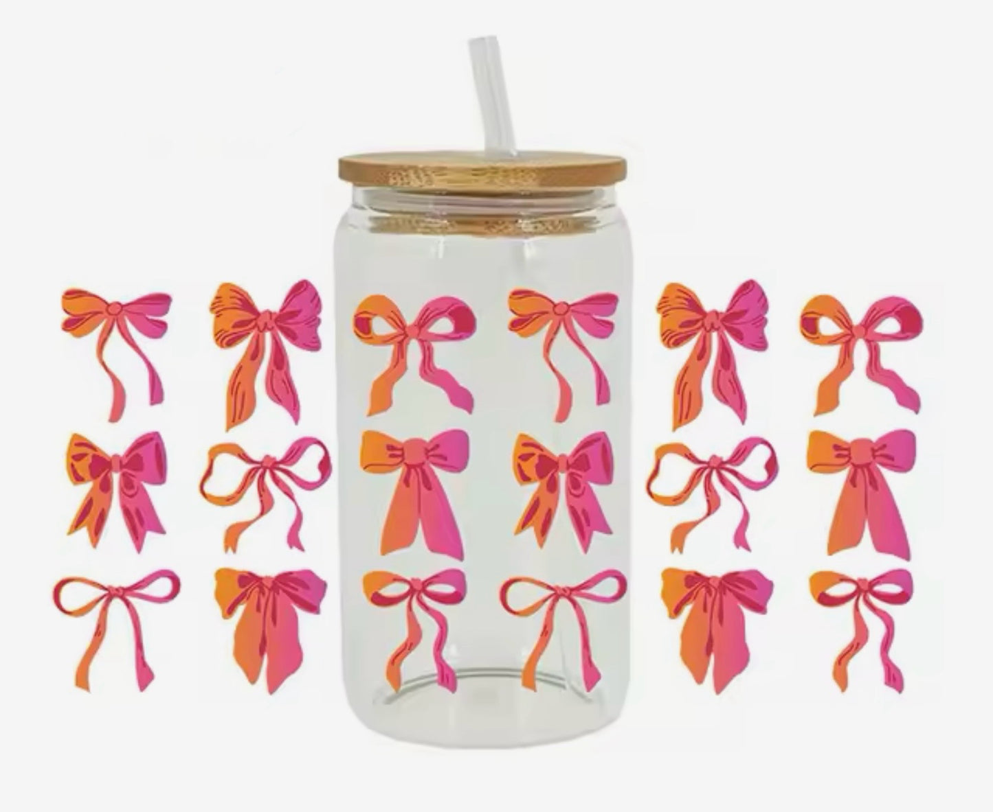 Ombre Coquette Bow Cup (16oz)