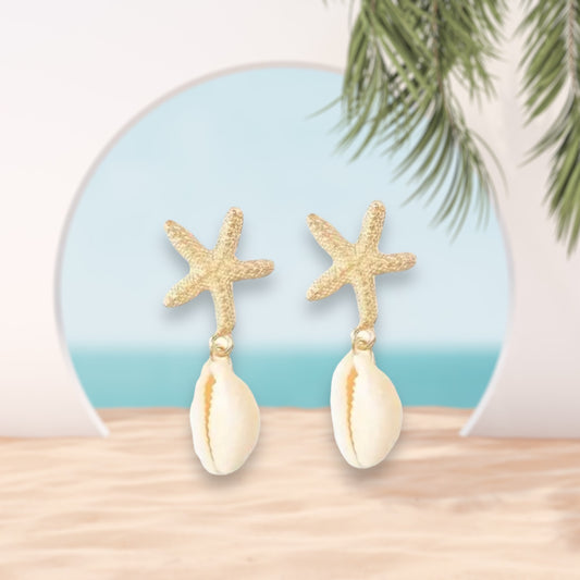 Starfish CF Dangling Earrings