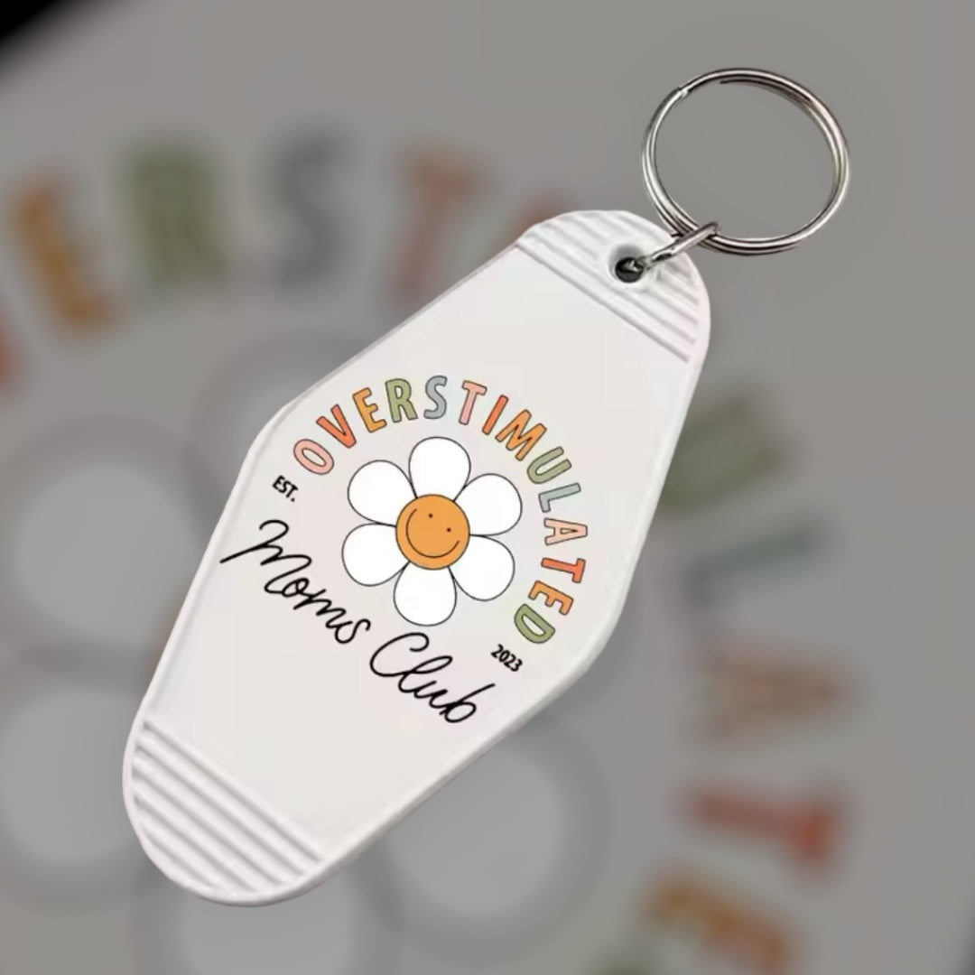 Motel Keychain | Overstimulated Moms Club I Retro Keychain I