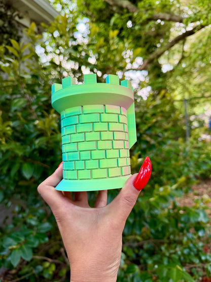Matte Pastel Castle Pen Holder