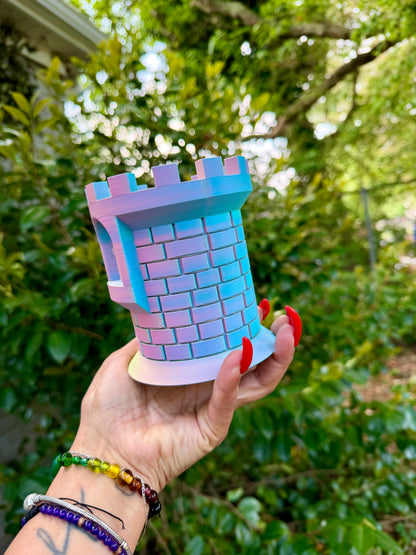 Matte Pastel Castle Pen Holder