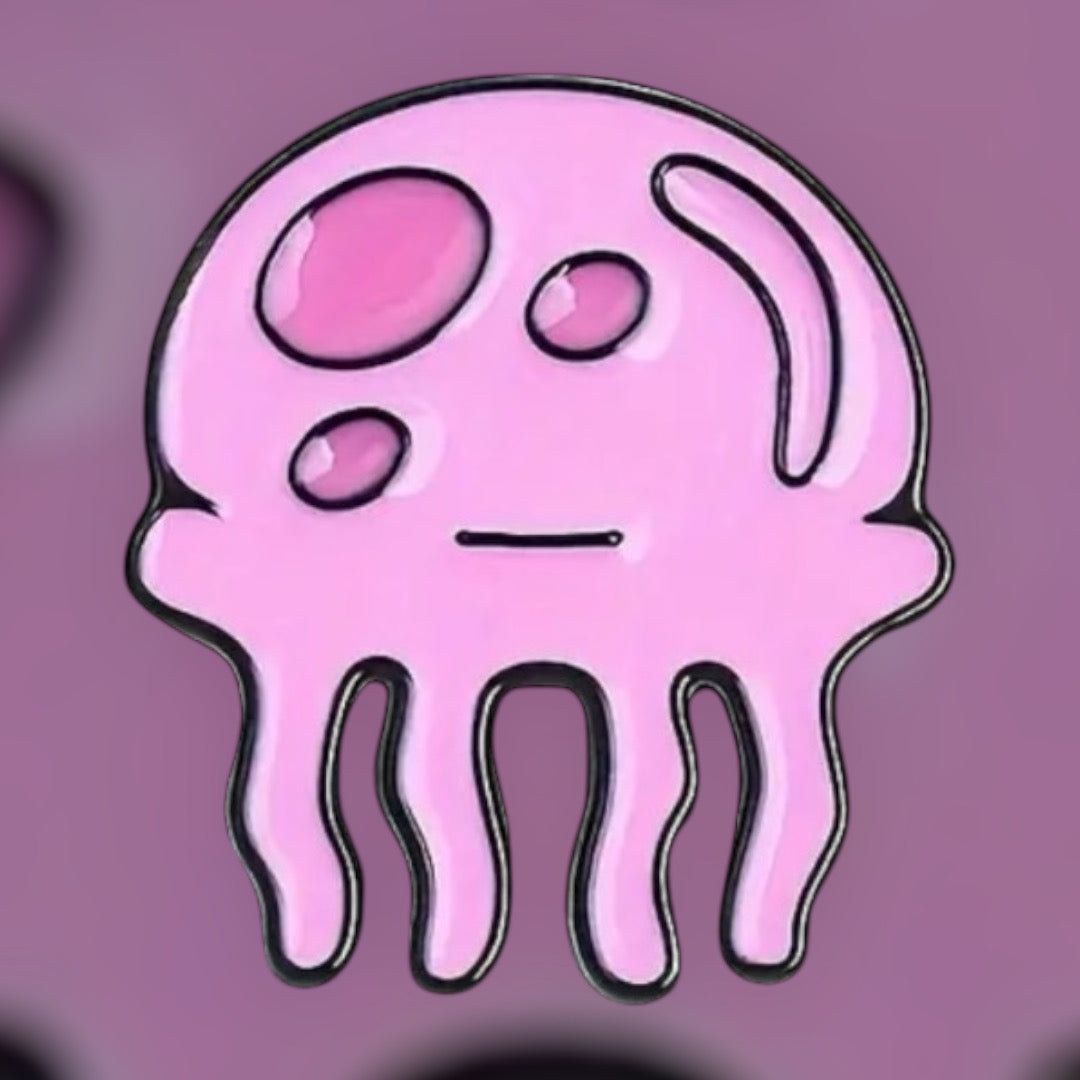 Pink SpongeBob Inspired Jellyfish Pin