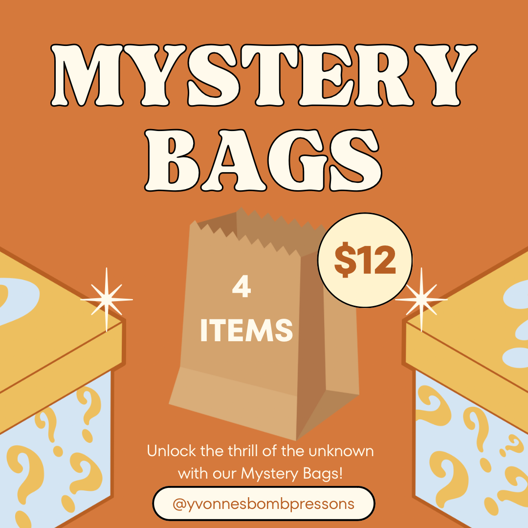 4 items for $12 Mystery Bag. ✨