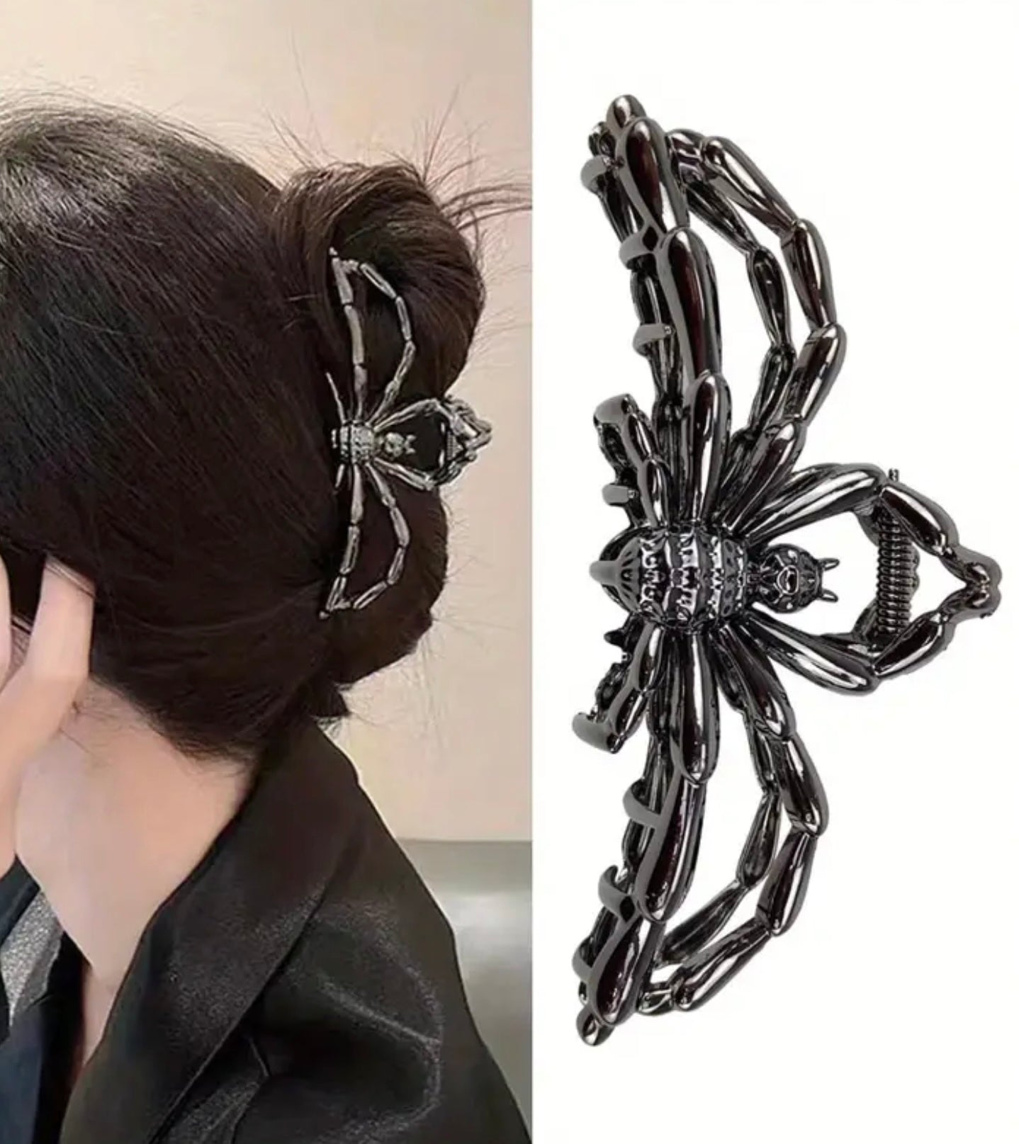 Spider Metal Hair Claw Clip