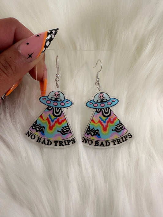 No Bad Trips Earrings