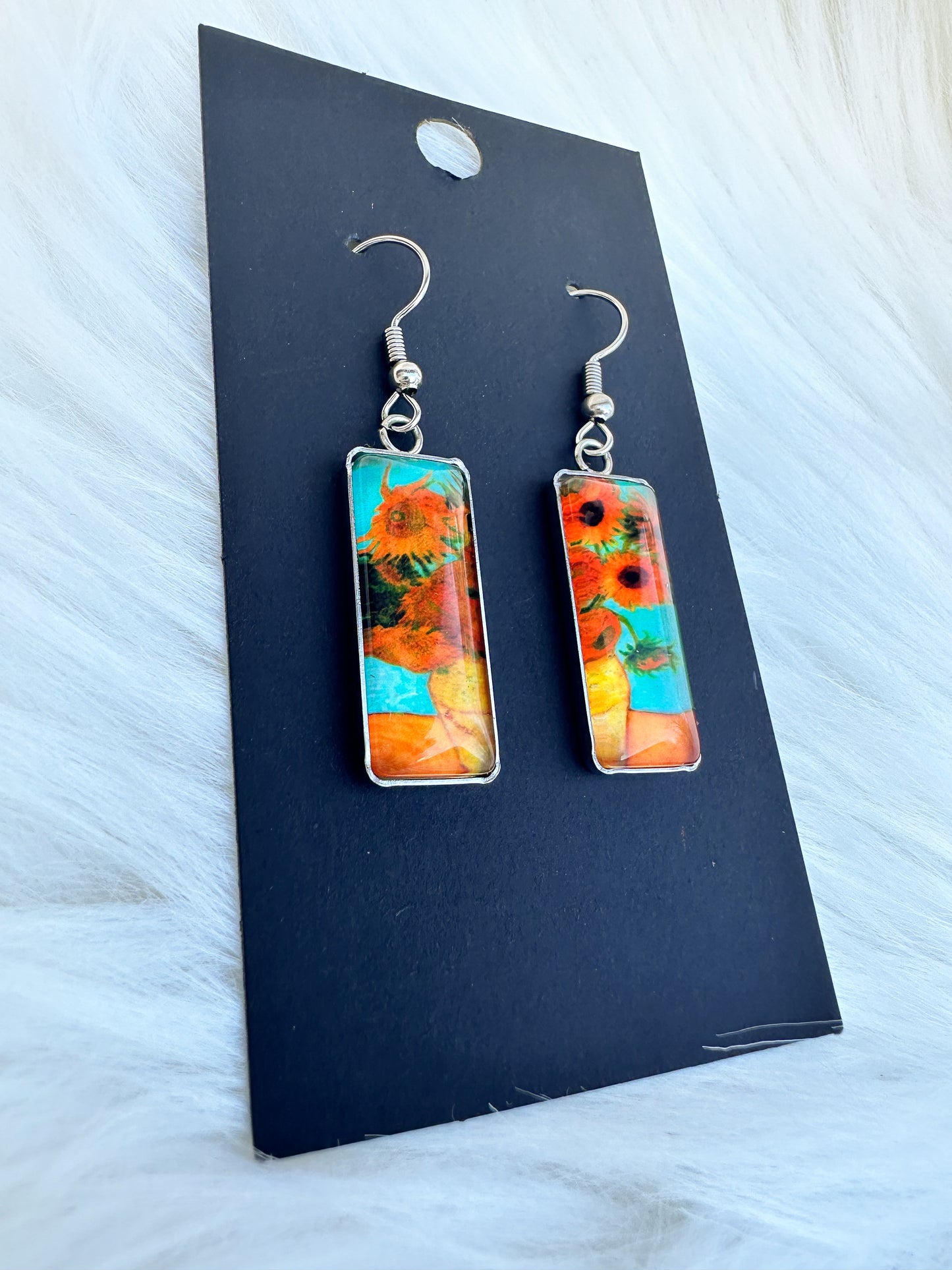 Sunflower Van Gogh Earrings