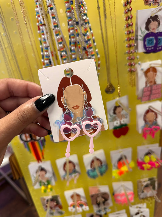 Bubble Heart Earrings