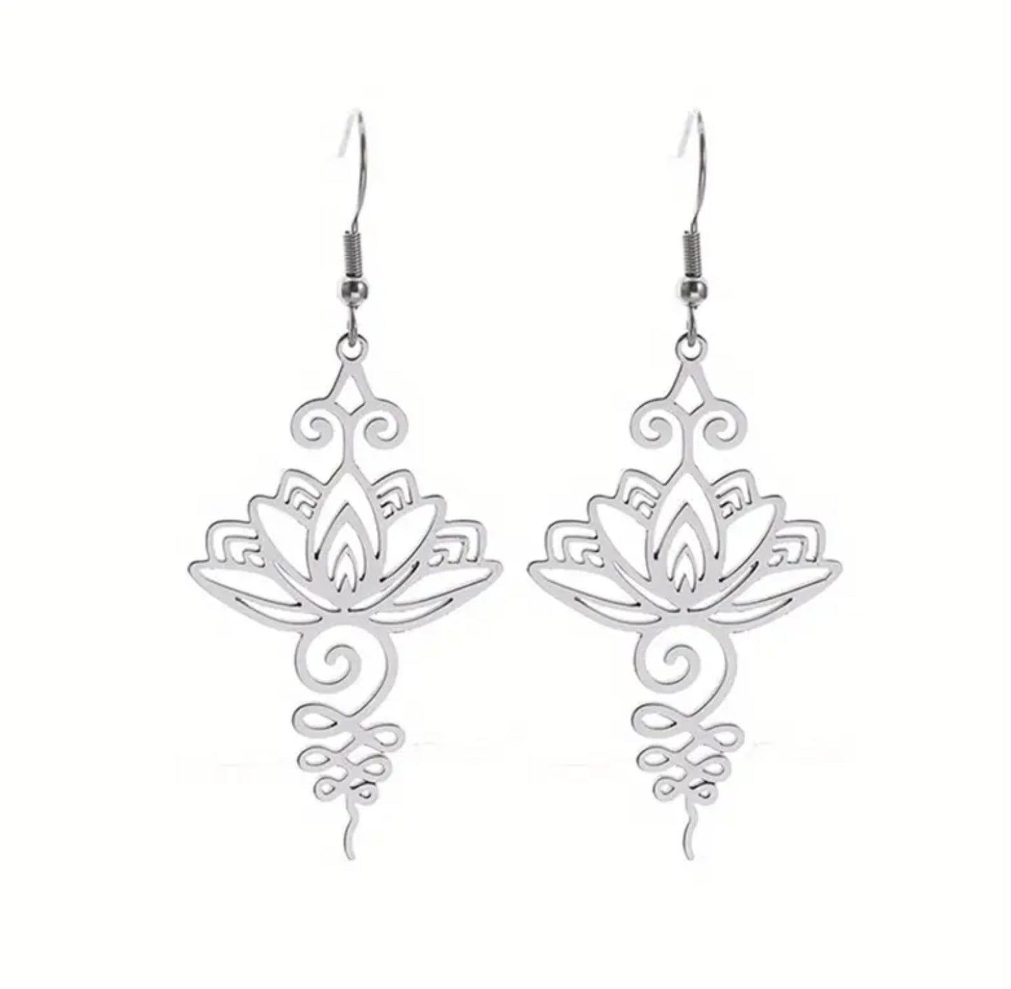 Lotus Dangling Earrings