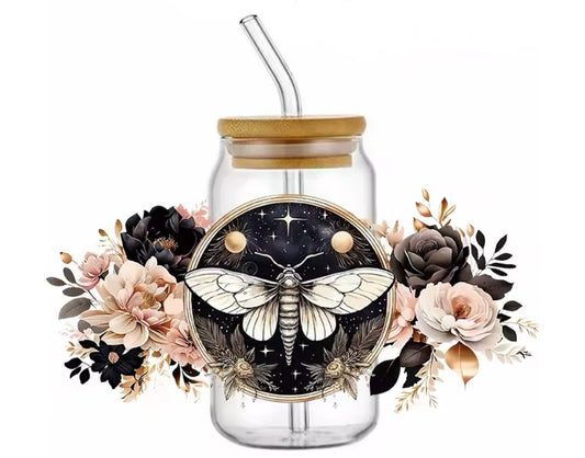 Moth Flower Cup (16oz)