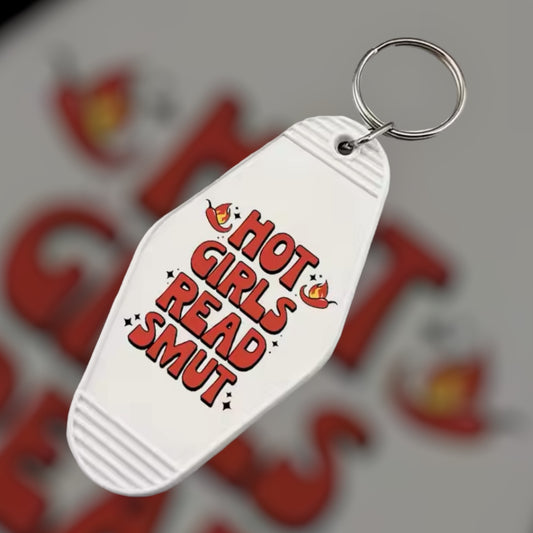 Motel Keychain | Hot Girls Read Smut I Retro Keychain I