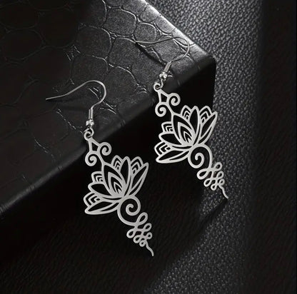 Lotus Dangling Earrings