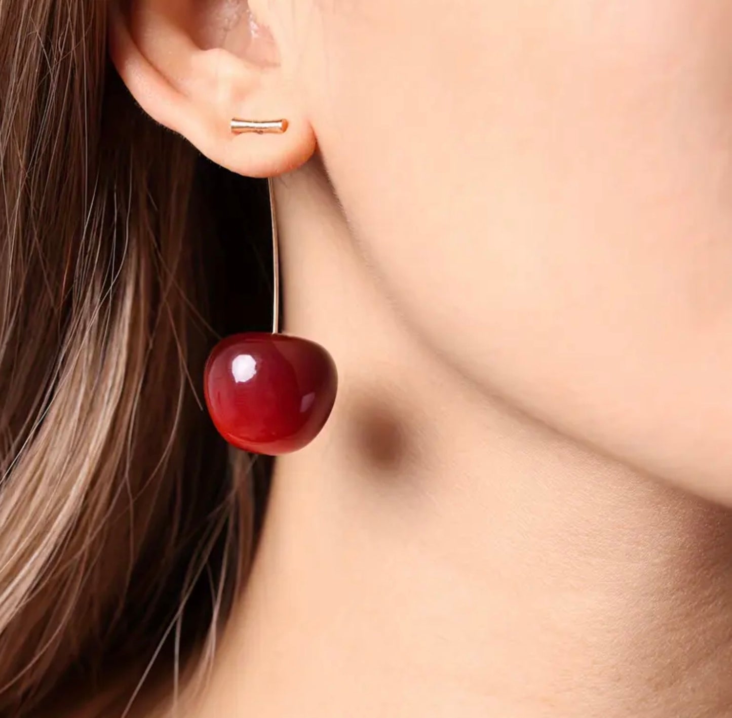 Cherry Singles Dangling Earrings