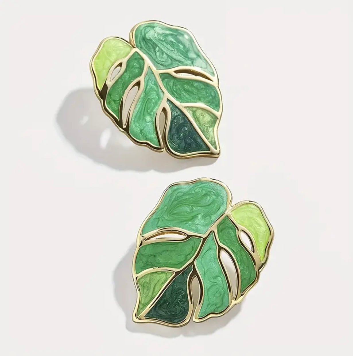 Monstera Earrings