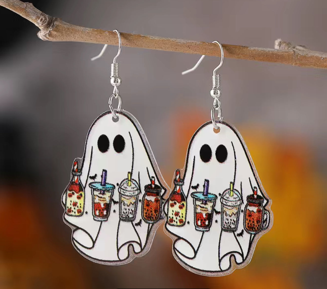 Ghosty & Coffee Earrings