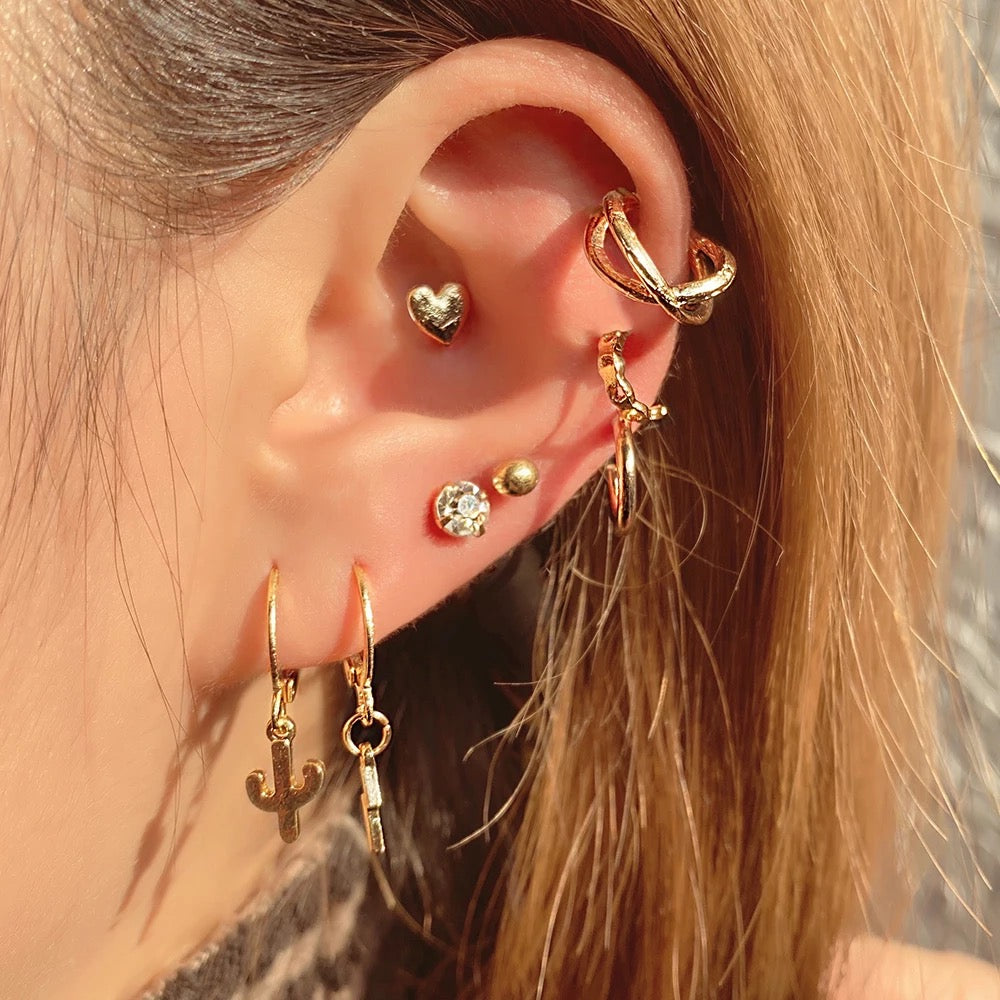 Cactus & Lightning Earring/Ear Cuff