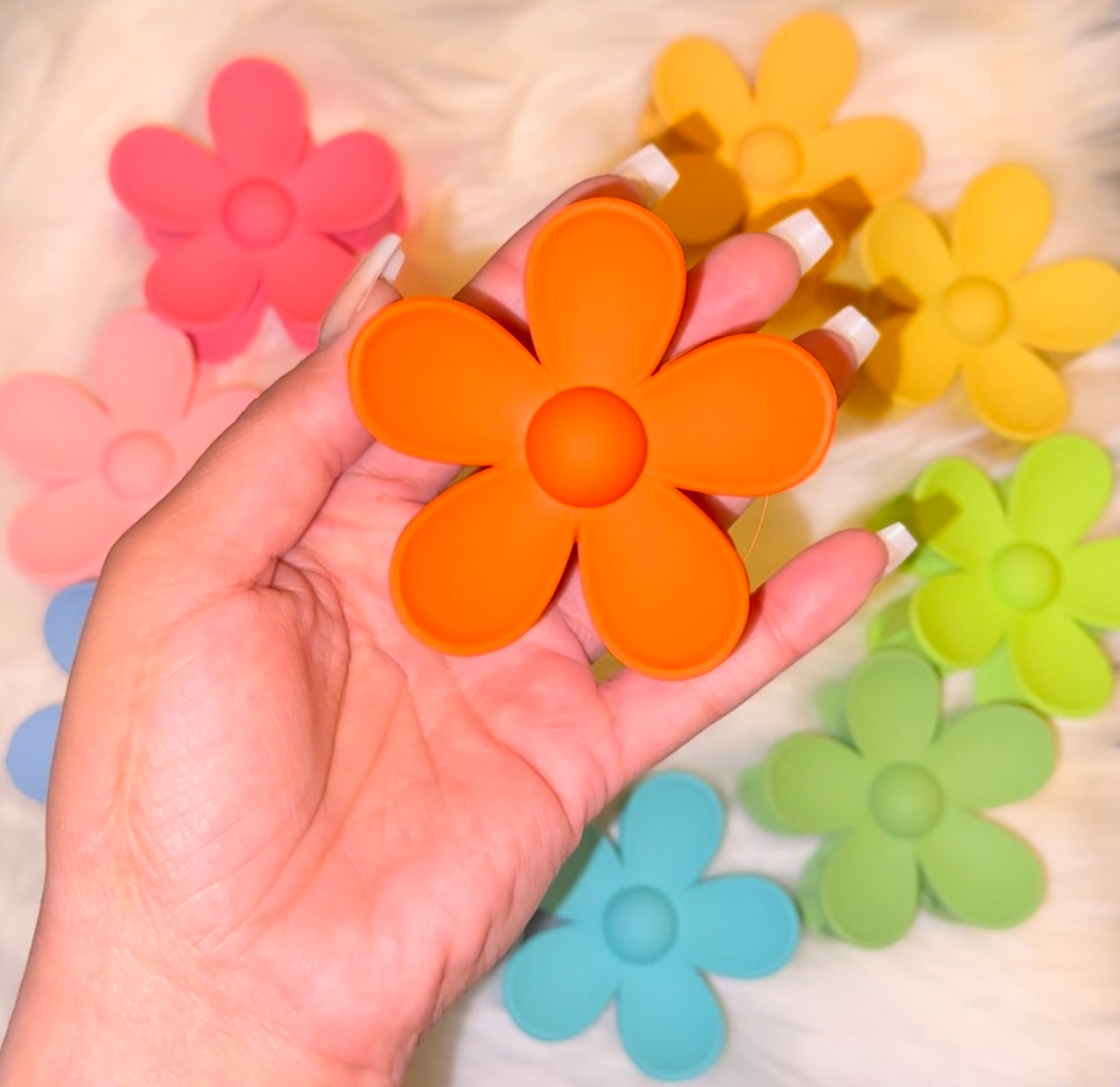 Large Flower Hair Clip