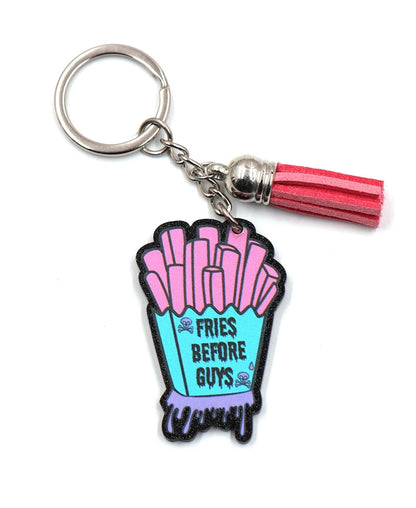 "Fries Before Guys" Keychain