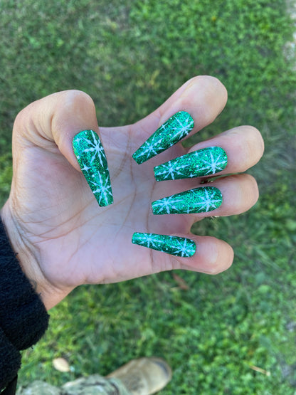 Green Snowflakes