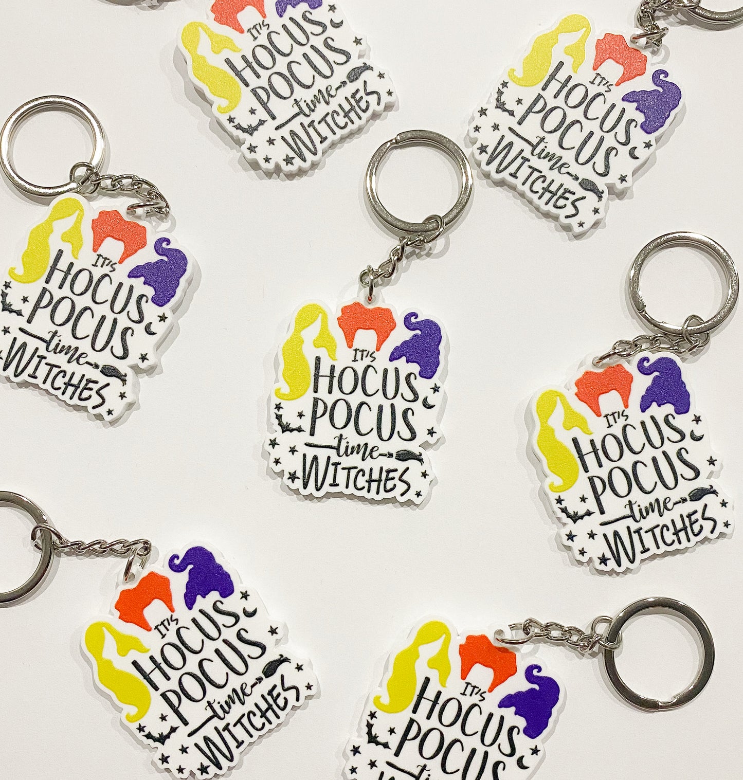 It's Hocus Pocus time Witches Keychain