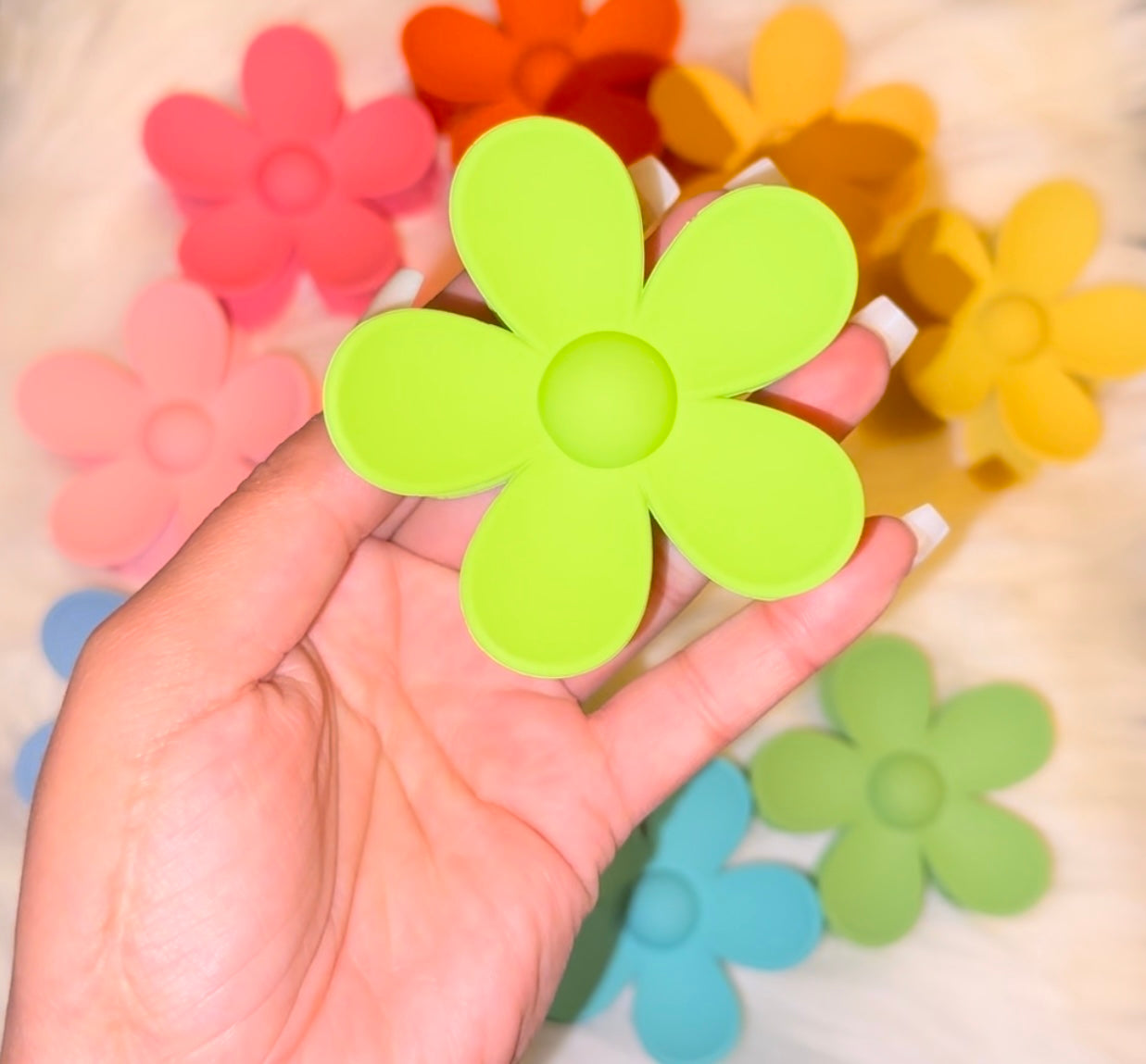 Large Flower Hair Clip